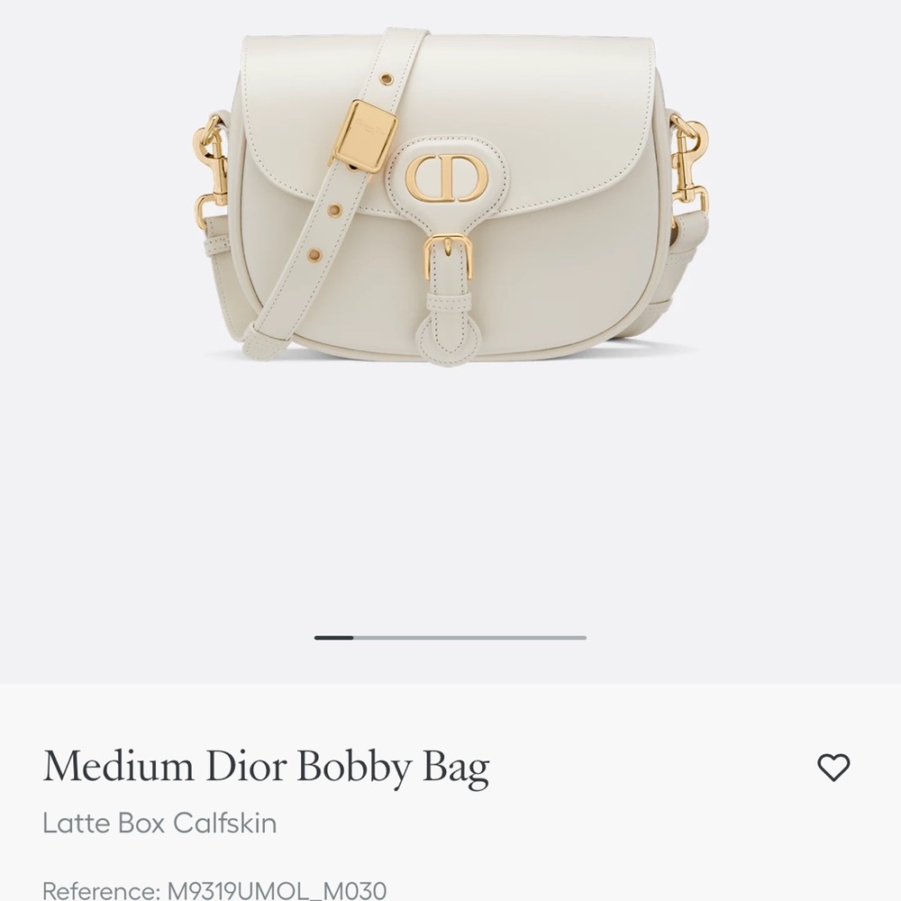 Dior Cream Crossbody Bag with Gold Accents - Picture 10 of 10